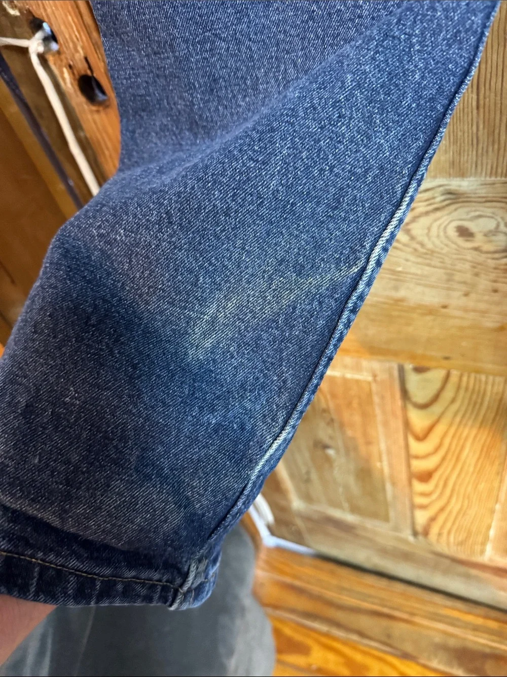 Classic Wrangler 36x30 Men's Dark Blue Denim Jeans